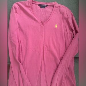 Ralph Lauren Sport Pink Cotton Top, size M